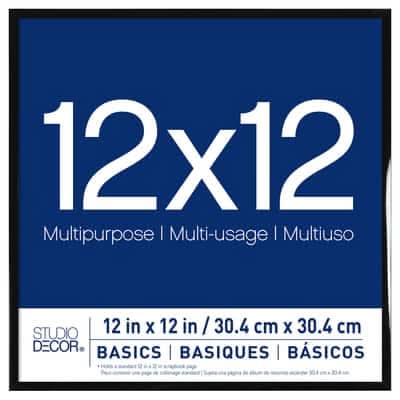 Studio Décor Basics Multipurpose Frame, 12x12 in, Black