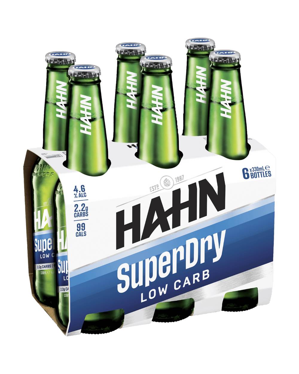 Hahn Super Dry Lager Bottle 6x330ml