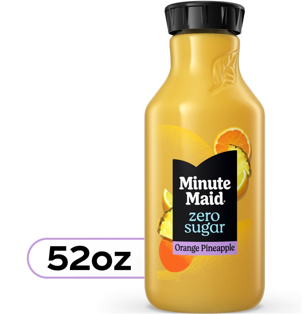 Minute Maid Zero Sugar Juice Drink, Orange Pineapple (52 oz)
