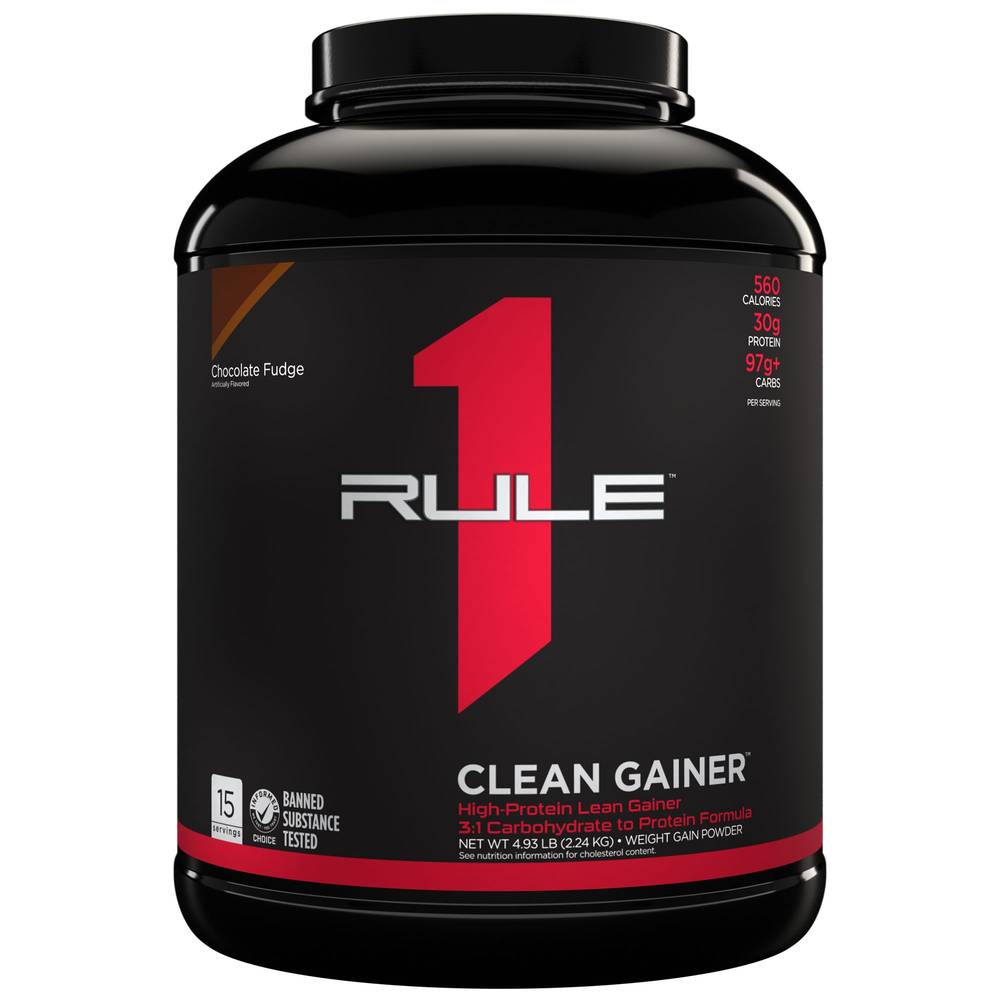 Rule 1 Weight Gain Powder (4.93 lb) (chocolate fudge)