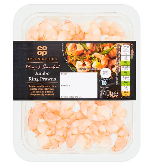 Co-op Irresistible Jumbo King Prawns (140g)