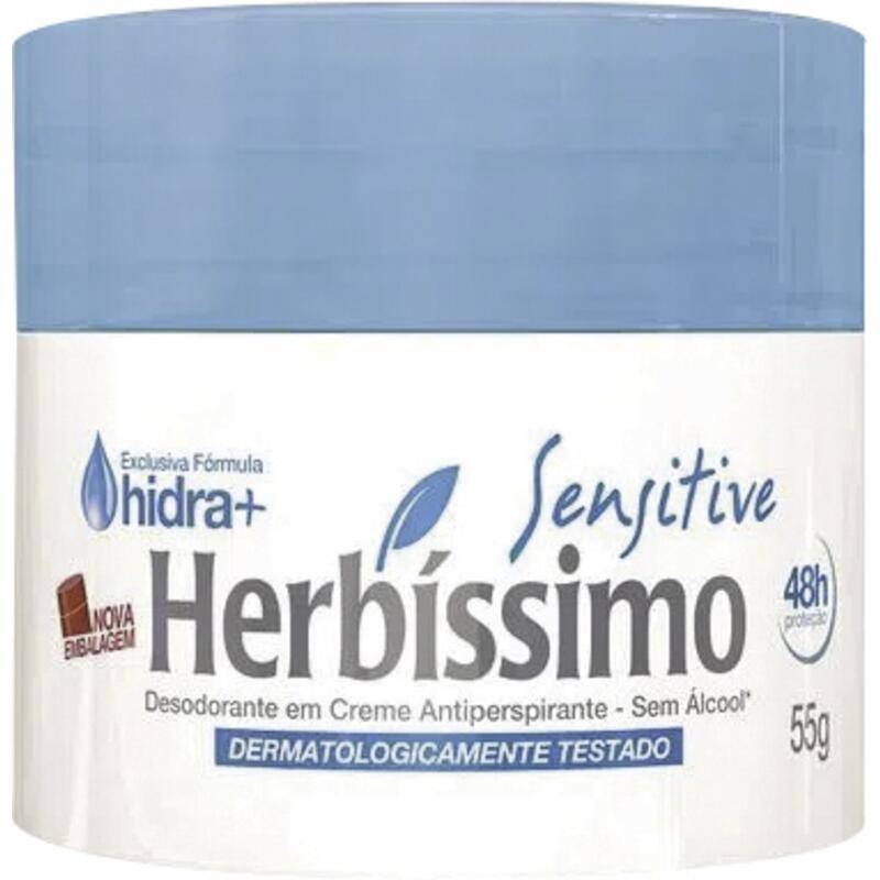 Herbíssimo desodorante em creme hidra+ sensitive (55g)