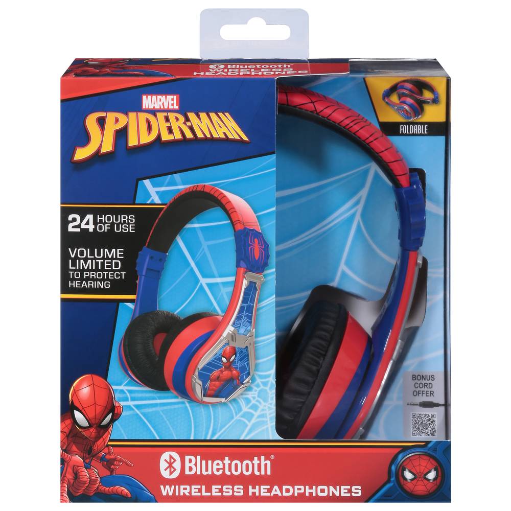 Marvel Spider Man Foldable Bluetooth Wireless Headphones