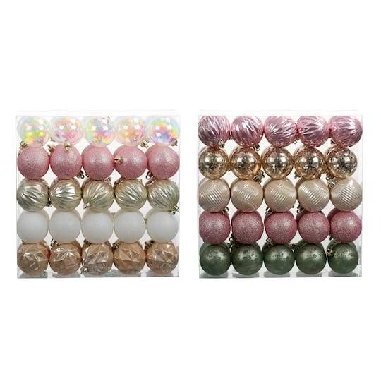 Ashland Shatterproof Ball Christmas Ornaments, 57 mm, Assorted (2 x 50 ct)