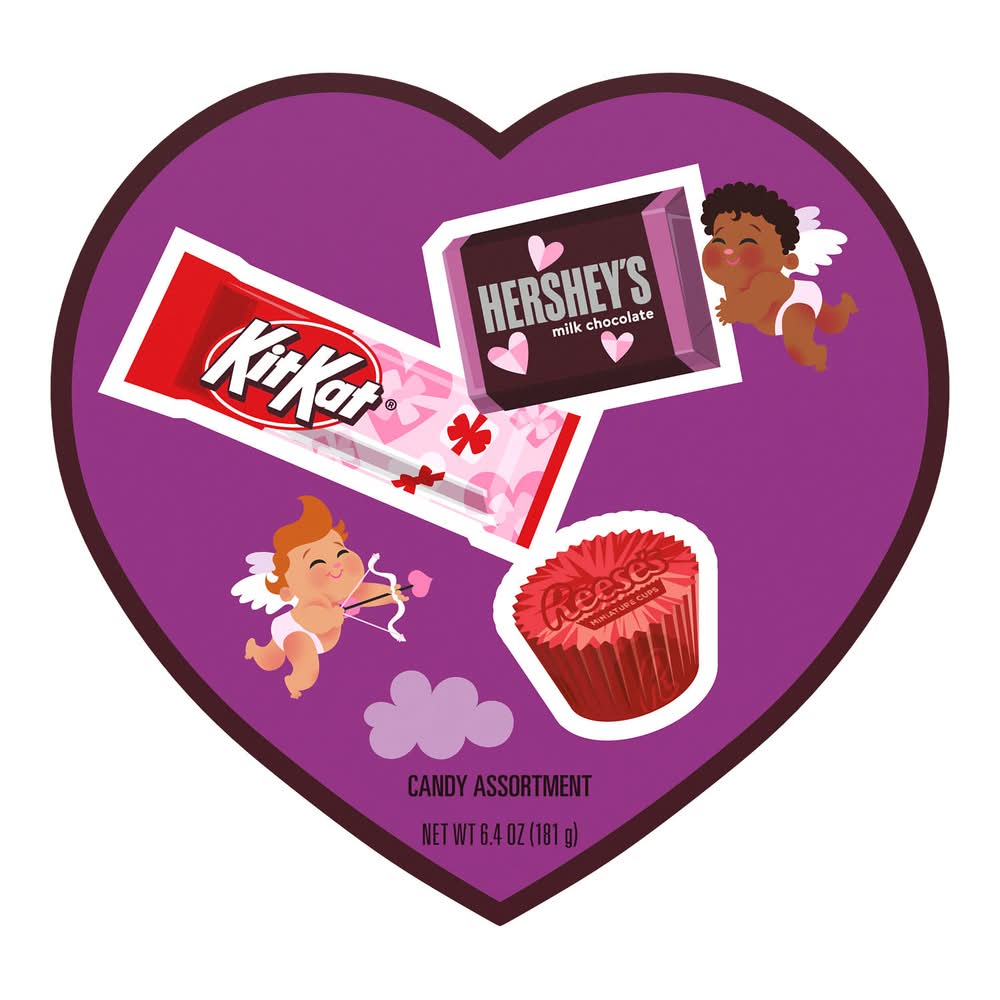 Hershey's Kit Kat and Reese's Valentines Assorted Milk Chocolate (6.4 oz)