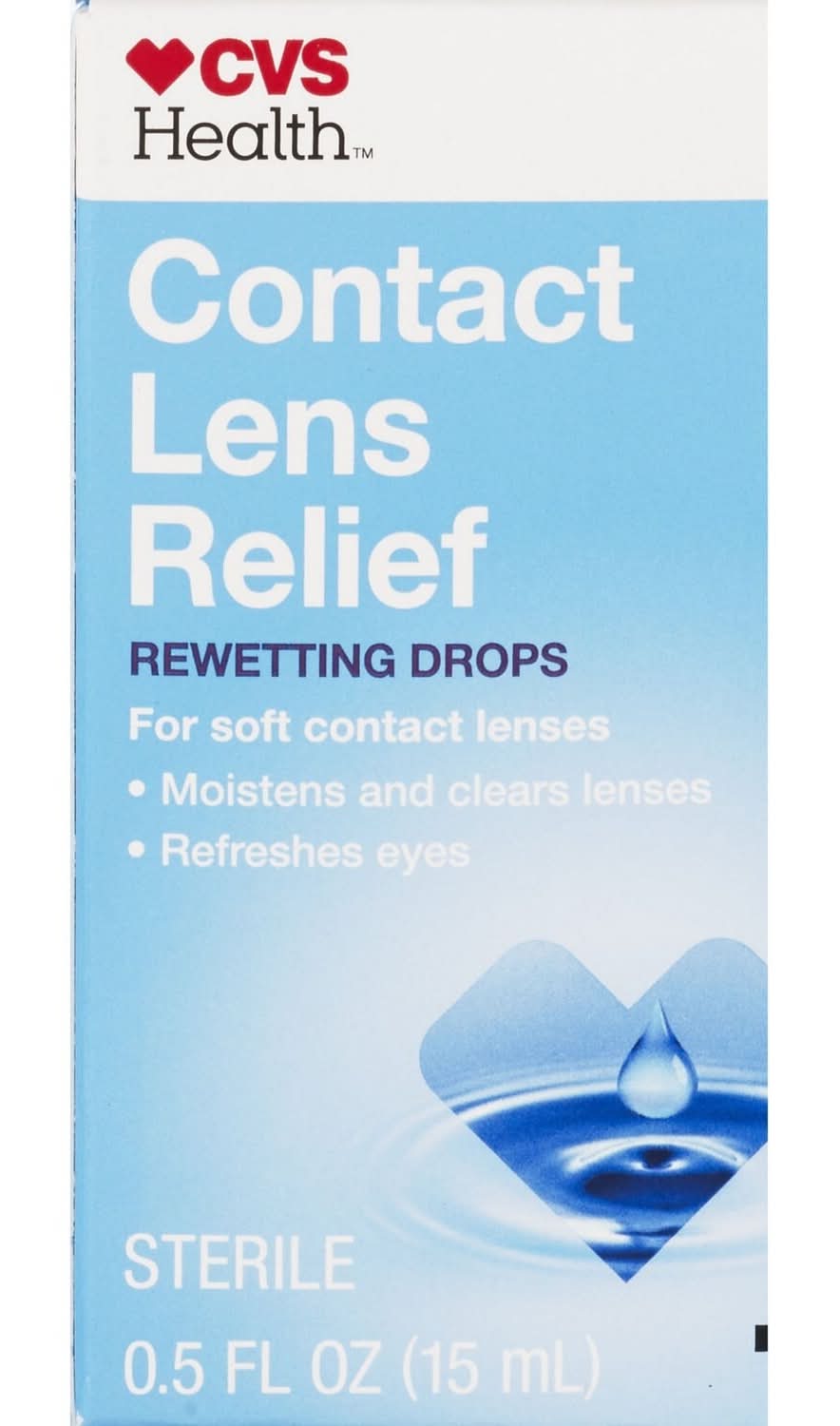 CVS Pharmacy Contact Lens Relief Rewetting Drops (0.5 fl oz)