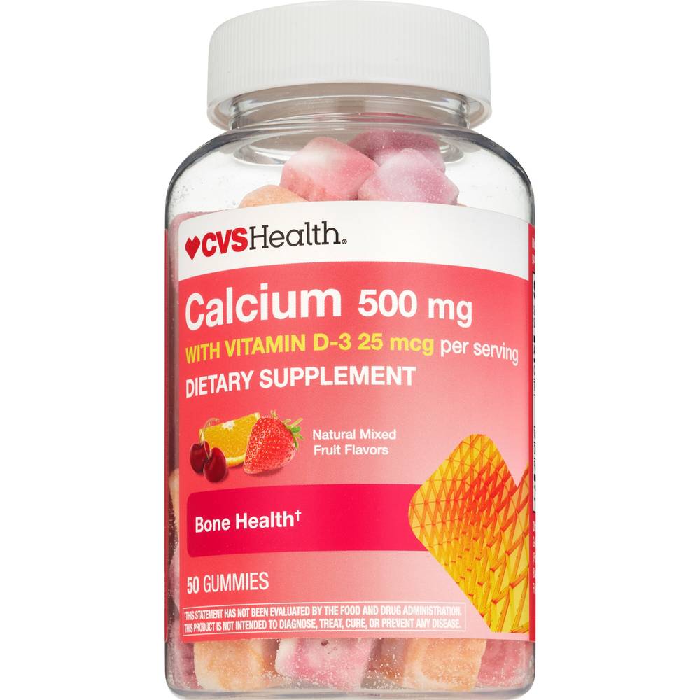 Cvs Health Calcium With D3 Gummies, 50 Ct