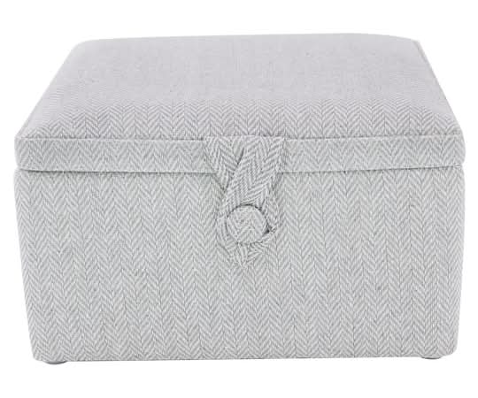 Loops & Threads Square Sewing Basket, Gray