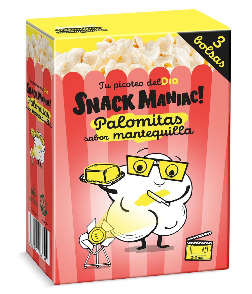 Palomitas Sabor Mantequilla Snack Maniac De Dia Caja 270 G