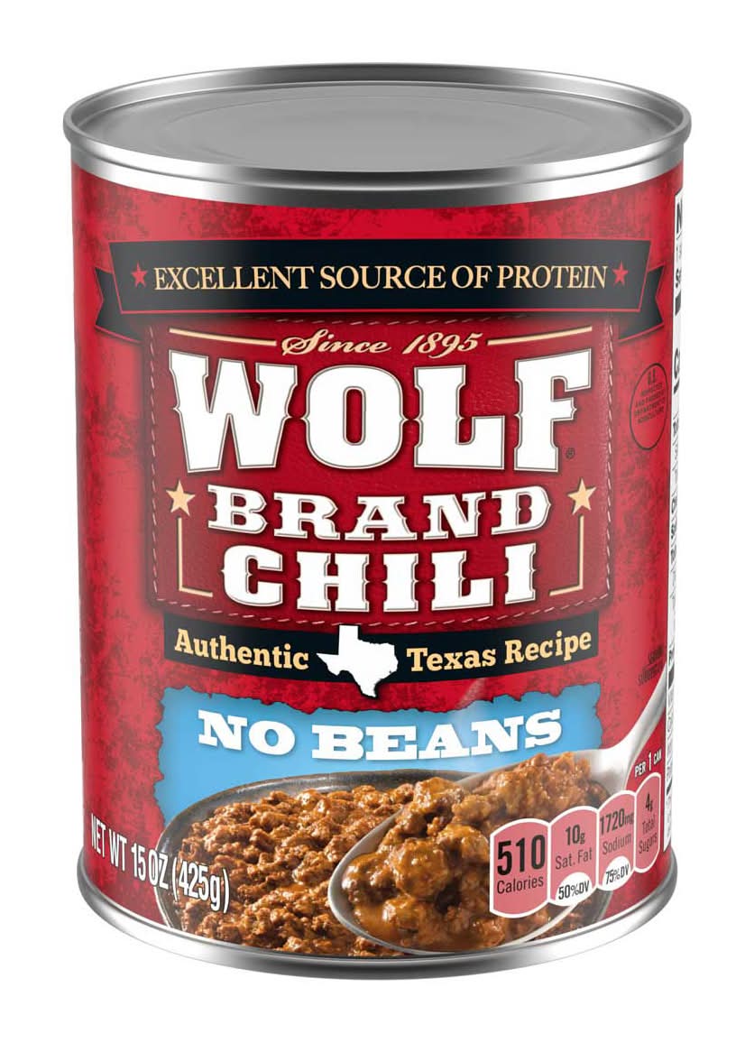 Wolf Brand Chili Authentic Texas Recipe No Beans Chili (15 oz)