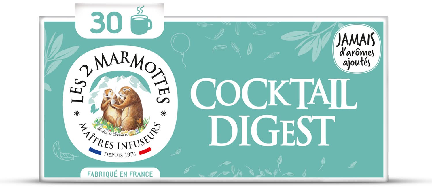 Les 2 Marmottes - Infusion cocktail digest (55g)