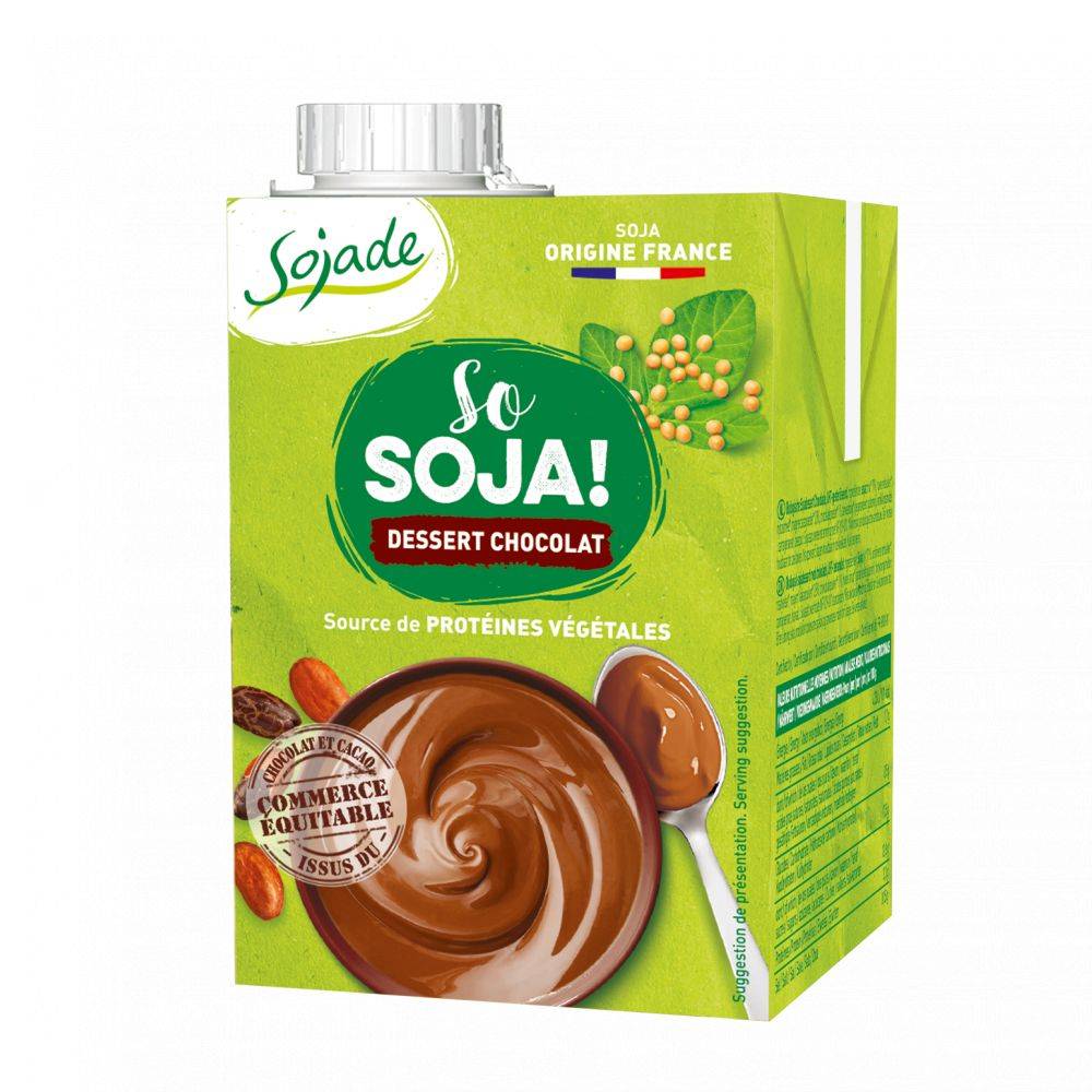 Dessert soja chocolat 530g - SOJADE - BIO