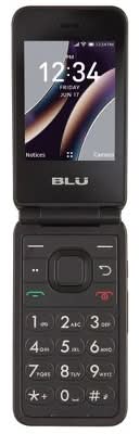 Blu Tracfone Prepaid Flex 4g Flip Phone 8gb, Black