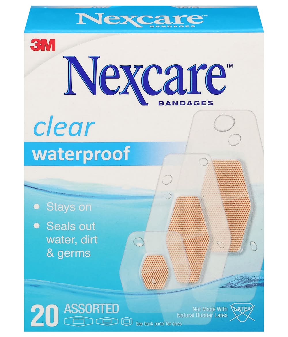 Nexcare Clear Waterproof Bandages (1.6 oz, 20 ct)