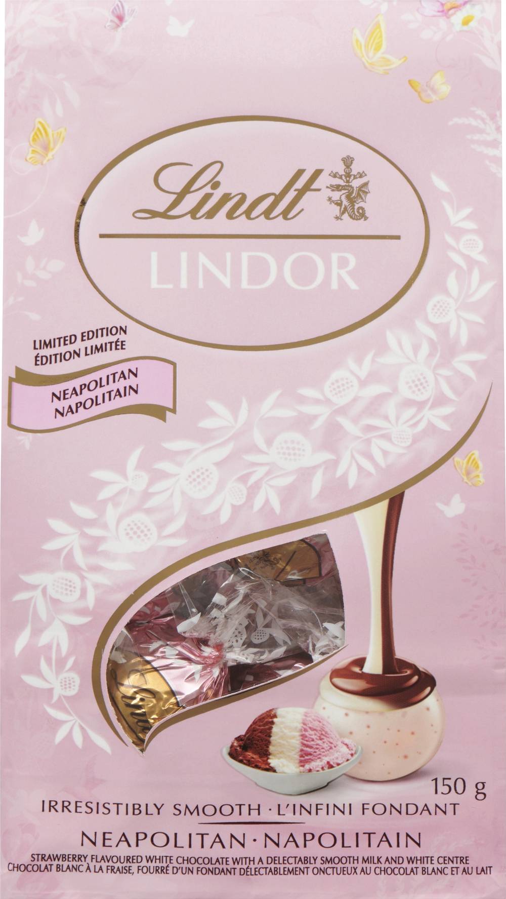Lindt Lindor Neapolitan Truffles Chocolate Gift pack (150 g)