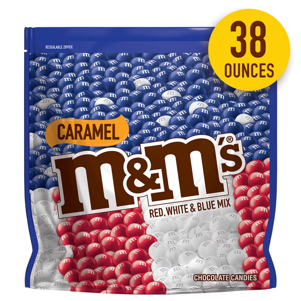 M&M M And M M&m Crml Rd Wht Blu 38oz — product image