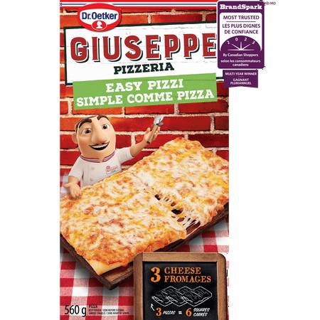 Dr. Oetker Giuseppe Pizzeria Easy Pizzi 3 Cheese (560 g)
