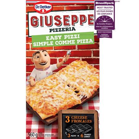 Dr. Oetker Giuseppe Pizzeria Easy Pizzi 3 Cheese (560 g)