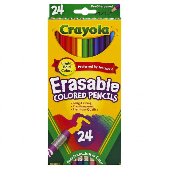 Crayola Erasable Colored Pencils (24 pencils)