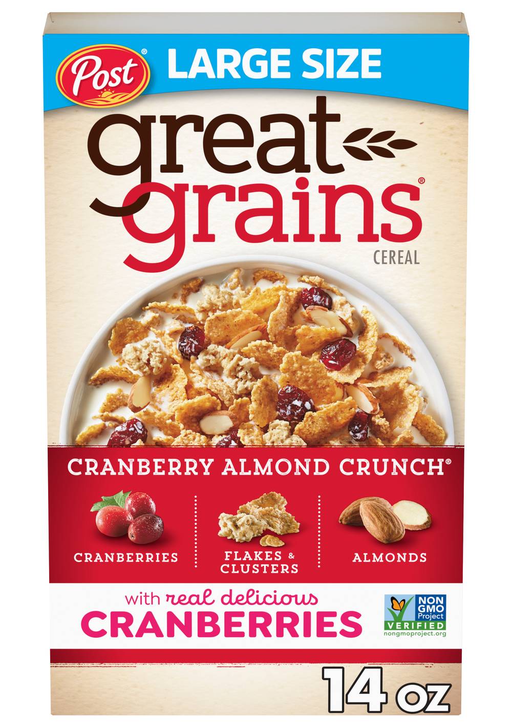 Great Grains Cranberry Almond Crunch Cereal (14 oz)