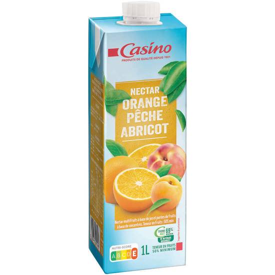 CASINO - Nectar orange pêche abricot - 1l