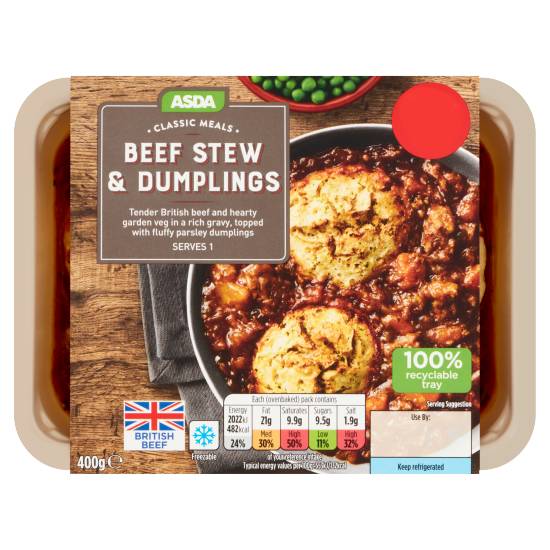 ASDA Classic Meals Beef Stew Dumplings (400g)