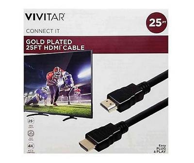 Connect It Black 25' Hdmi Cable