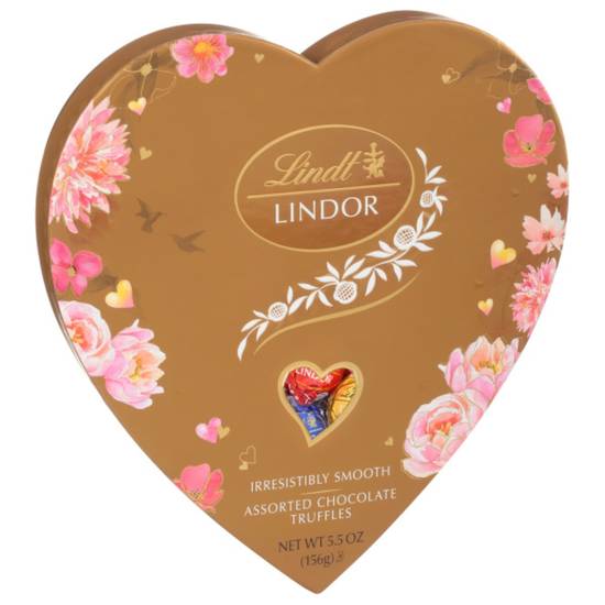 Order Lindt LINDOR Assorted Chocolate Candy Truffles Heart, Valentine's Day Assorted Chocolates with Truffle Center, 5.5 oz. food online from CVS store, Providence County on bringmethat.com