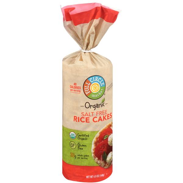 Full Circle Organic Salt Free Fat Free Rice Cakes