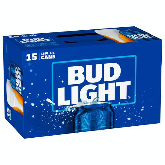 Bud Light Domestic Premium Lager Beer (15 pack, 16 fl oz)