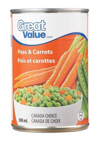 Great Value Peas & Carrots (398 ml)