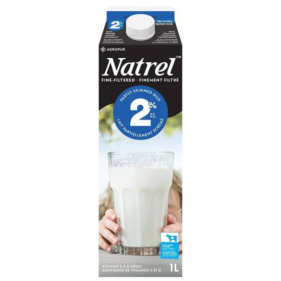 Natrel Fine-Filtered 2% Partly Skimmed Milk (1 L)