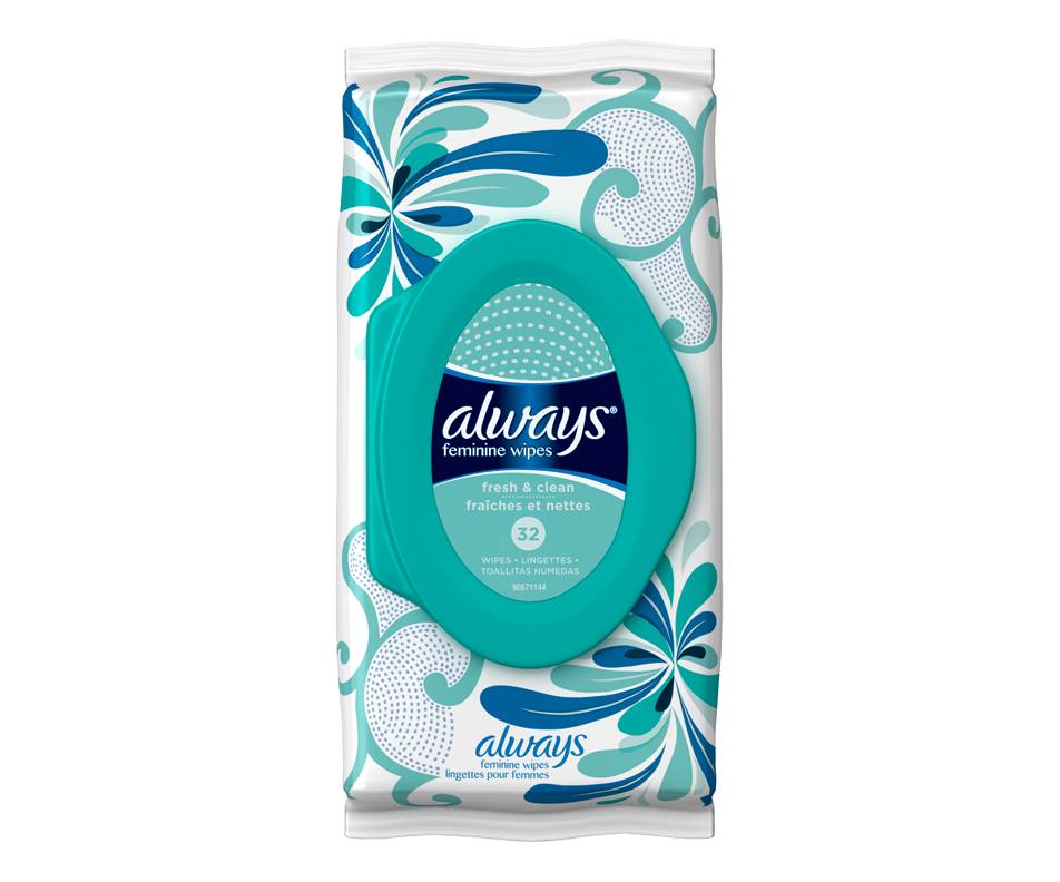 Always Feminine Fresh & Clean Wipes (140 g)