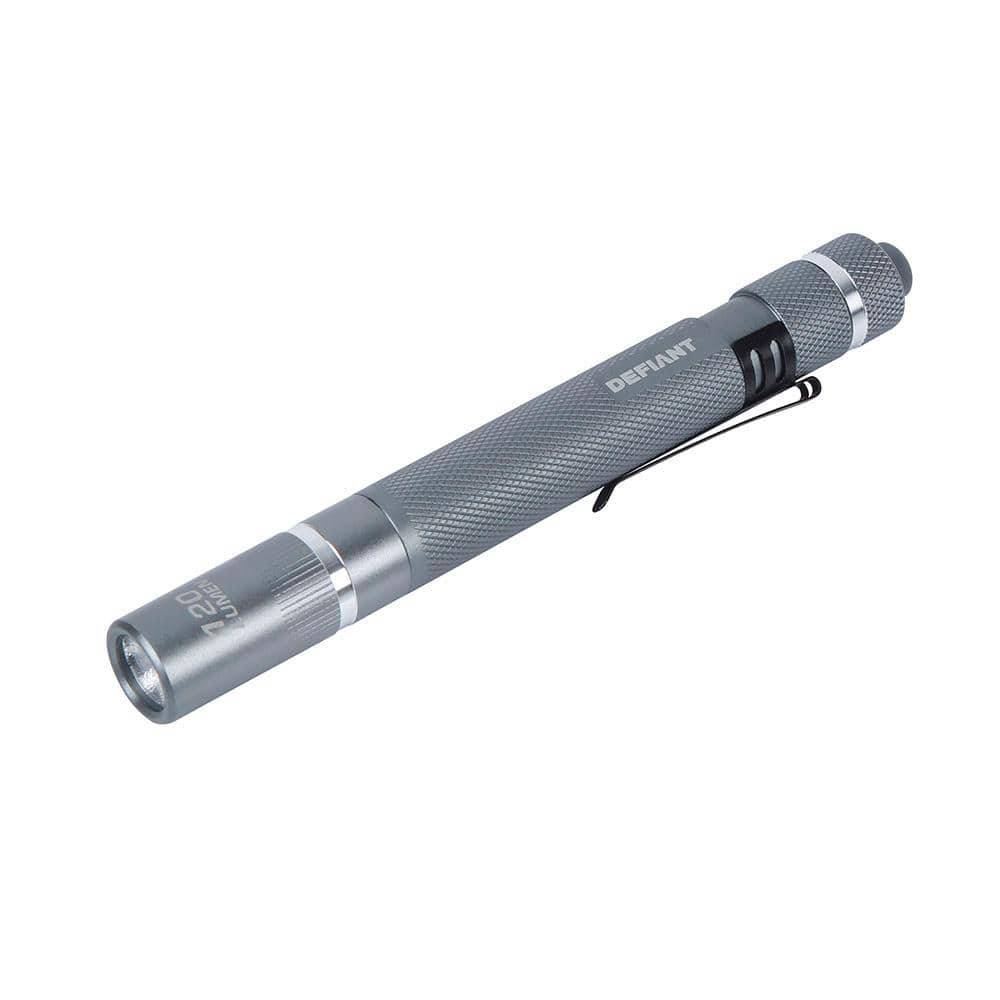 defiant led rechargeable flashlight Flashlight, Adjustable, Durable, Battery Powered : Sports & Outdoors Its tough aluminum construction provides longevity and durability Defiant 120 Lumens Aluminum Pen