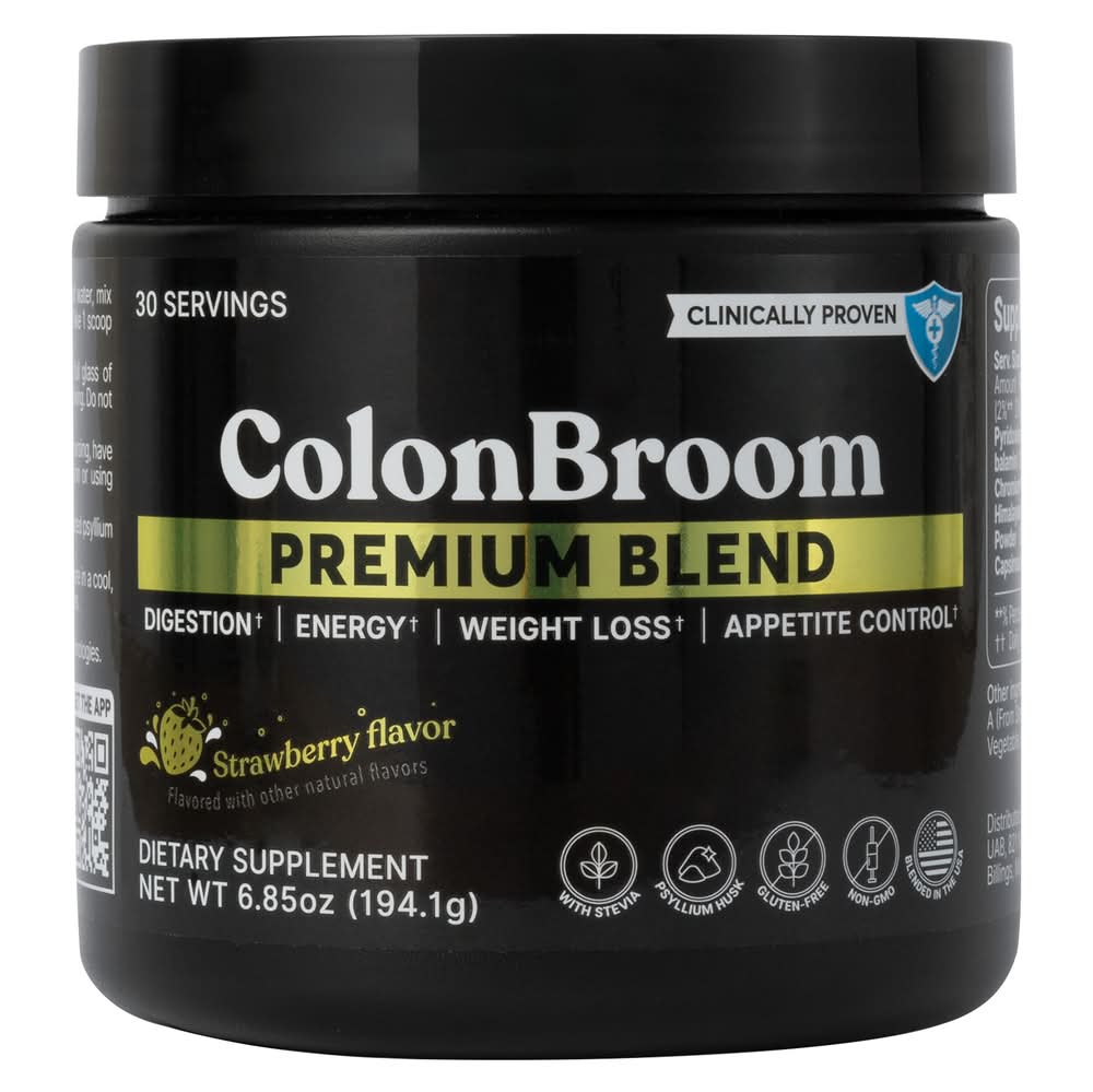 Kilo Colonbroom Psyllium Premium Blend, Strawberry (6.8 oz)