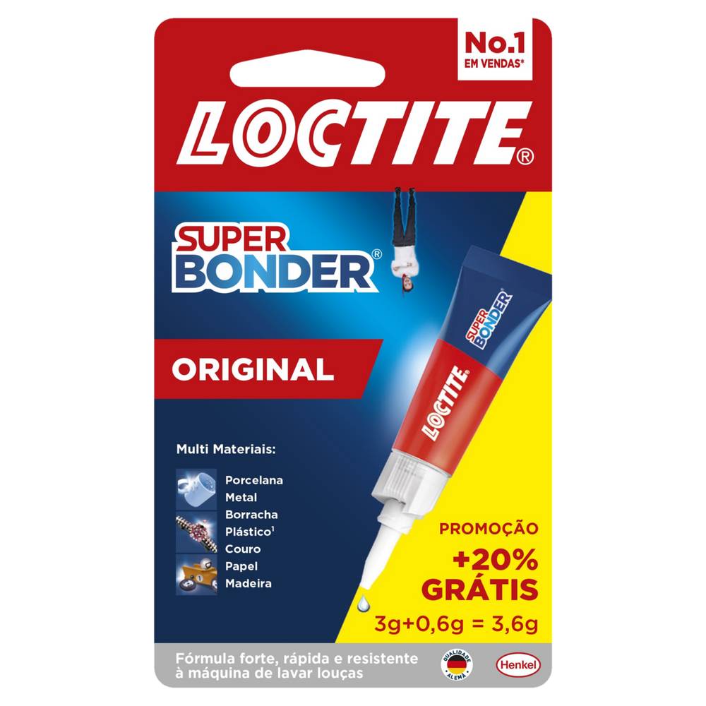 Loctite cola super bonder original (3,6 g)