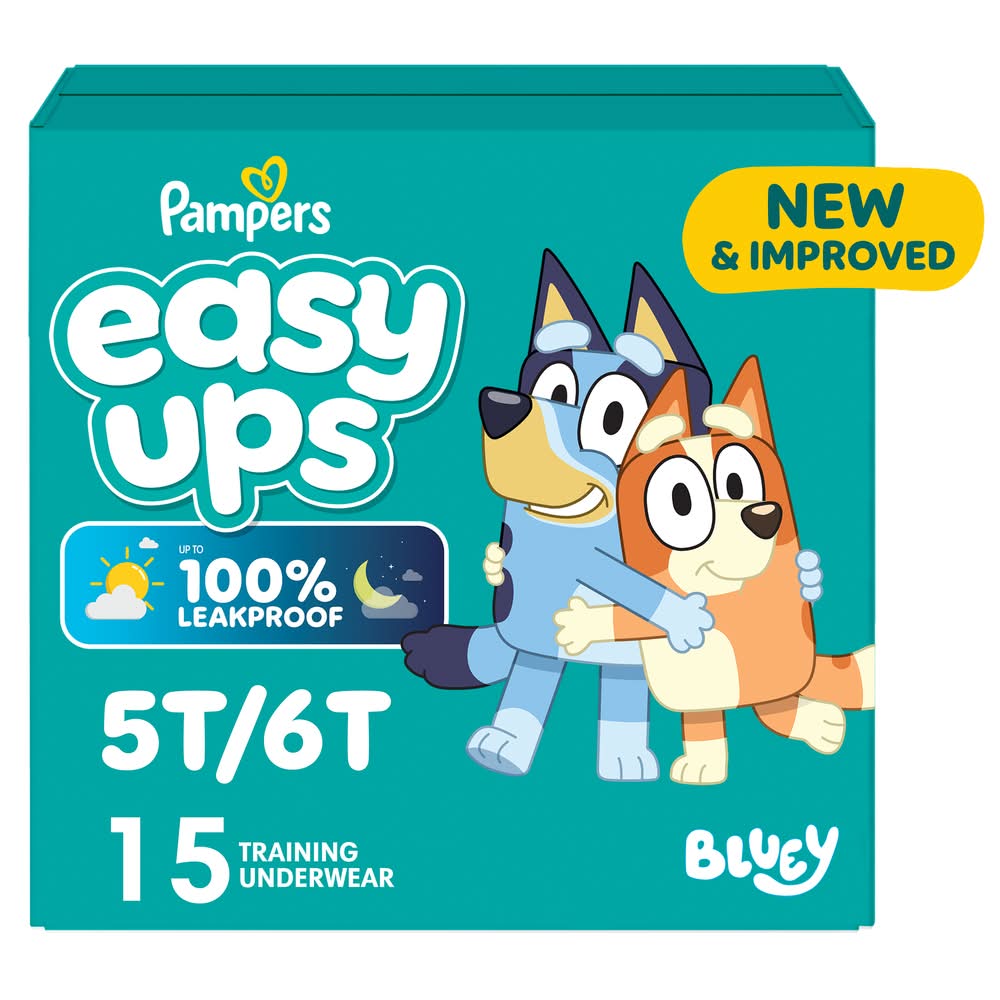 Pampers Easy Ups Training Underwear, 5T-6T (15 ct)