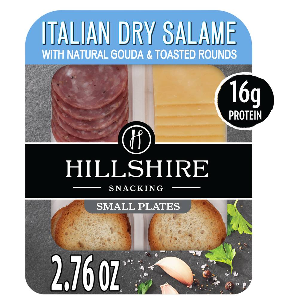 Hillshire Italian Dry Salame With Natural Gouda Cheese & Toasted Rounds Snacking (2.76 oz)