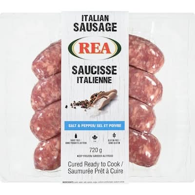 Rea Italian Sausage, Salt & Pepper (720 g, 4 ct)
