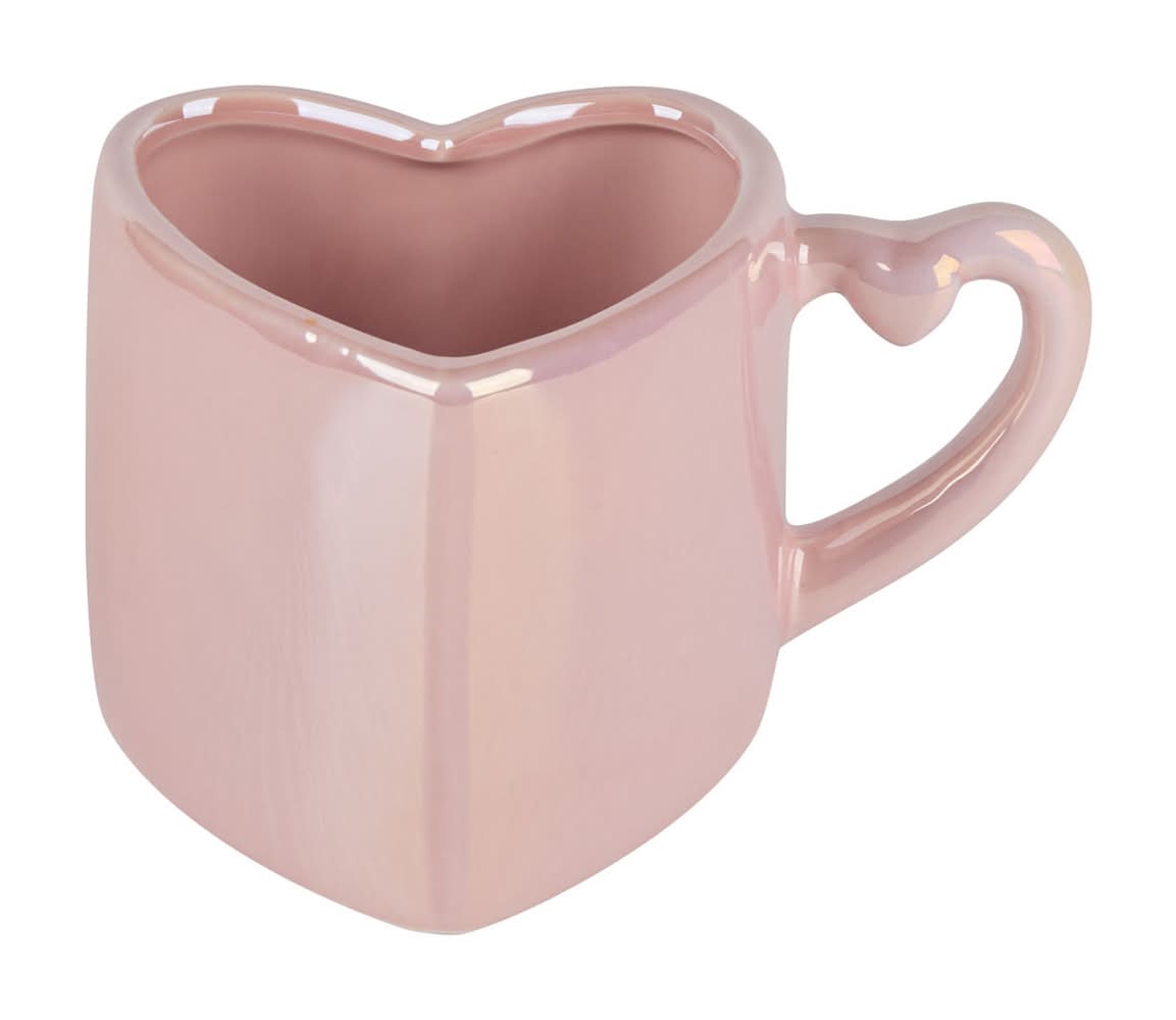 Valentine's Day Heart Shaped Ceramic Mug