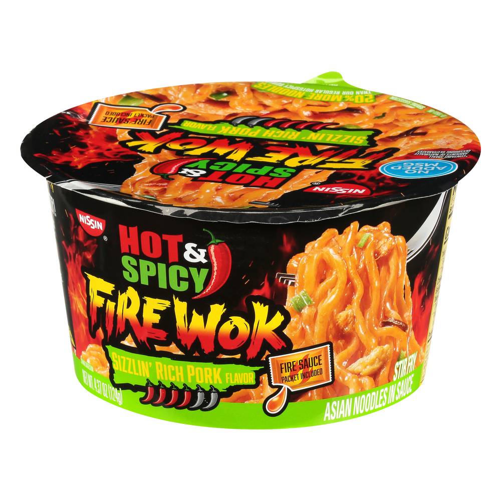 Nissin Hot & Spicy Fire Wok Noodles (pork)