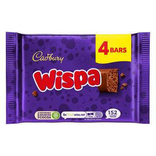 Cadbury Wispa Chocolate Bar 4 Pack 111.6g