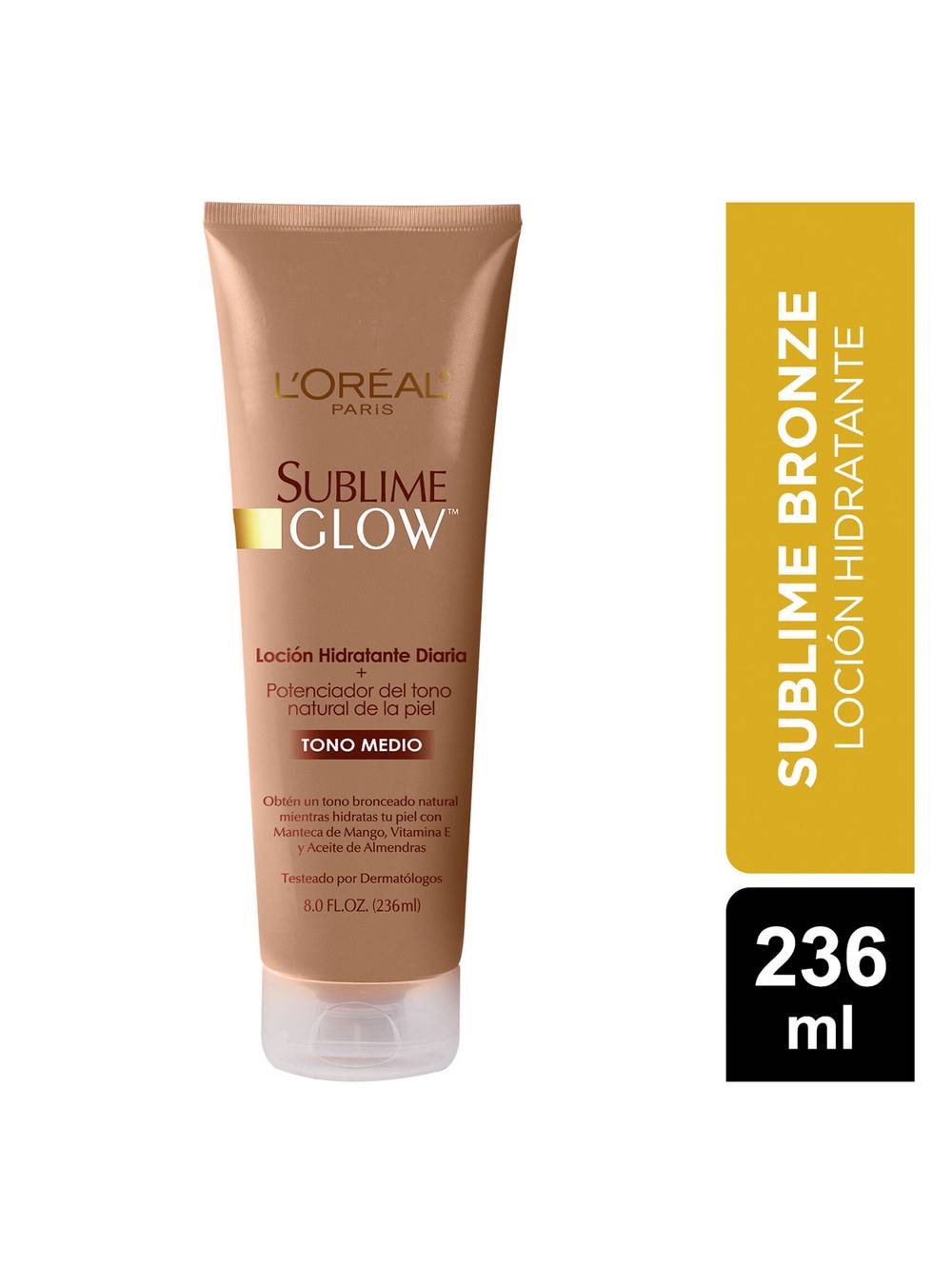 L'Oréal Paris Autobronceante sublime bronze loción hidratante tono medio (236 ml)