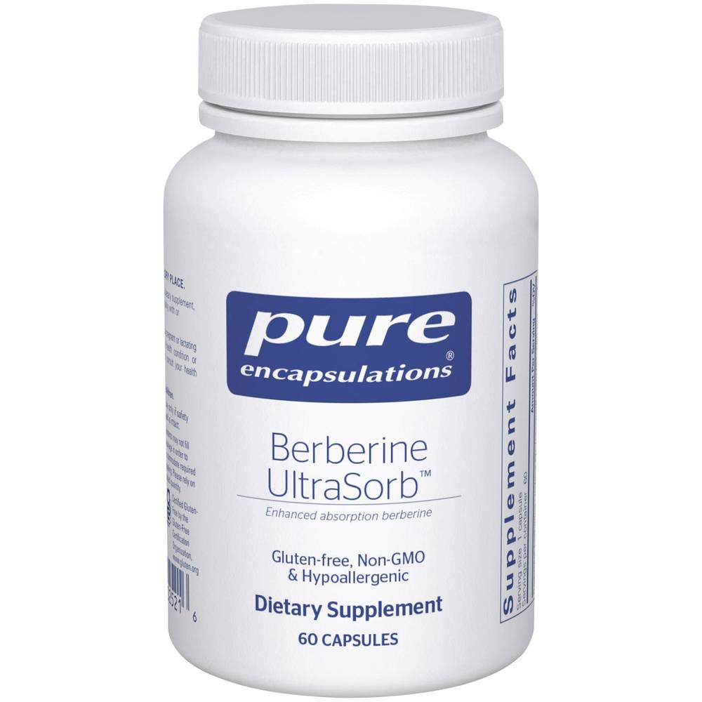 Pure Encapsulations Berberine Ultrasorsupports Enhanced Absorption Berberine (60 ct)