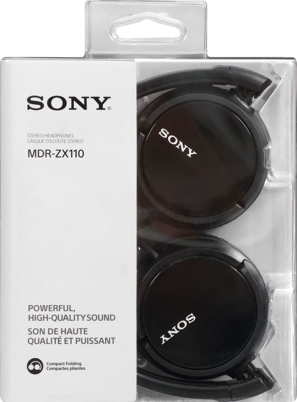 Sony Mdr-Zx110 Black Stereo Headphones