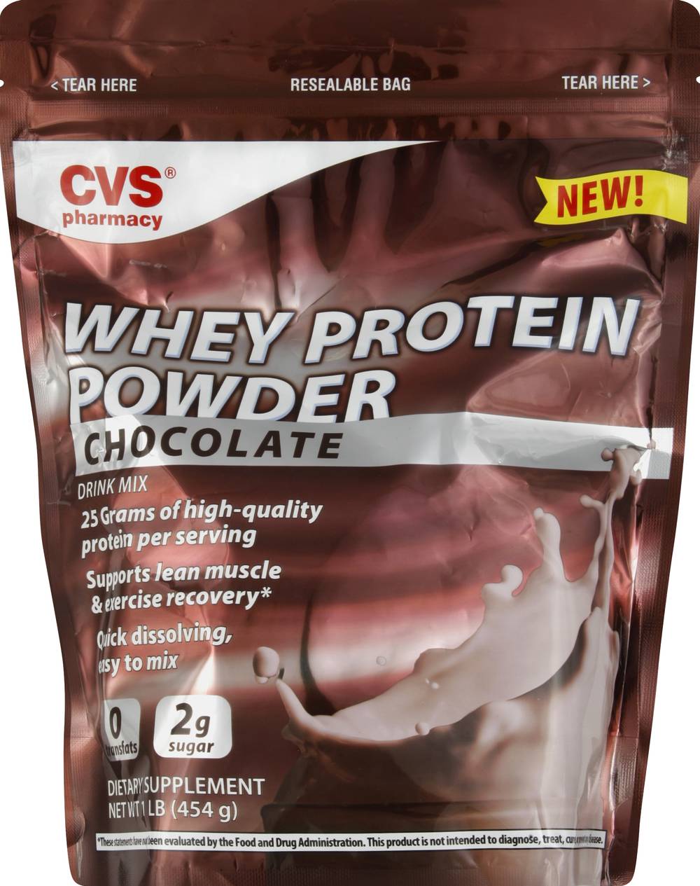 CVS Pharmacy Pharmacy Whey Protein Powder, Chocolate (1 lbs)