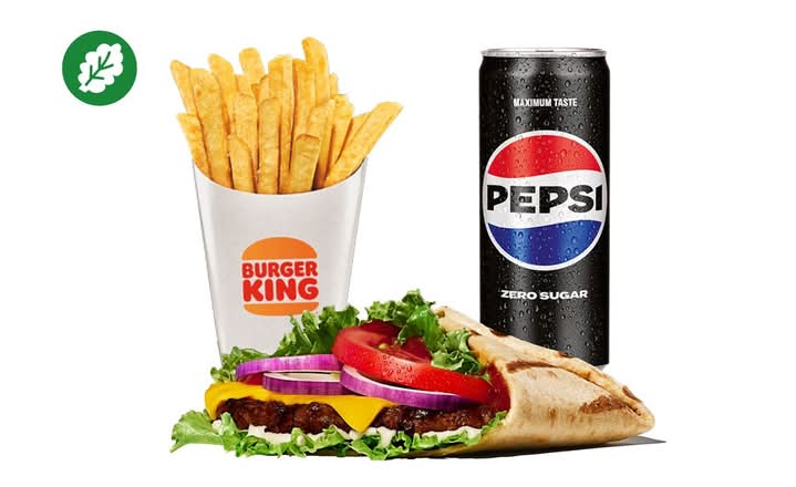 BBQ Whopper Tortilla Beef Meal