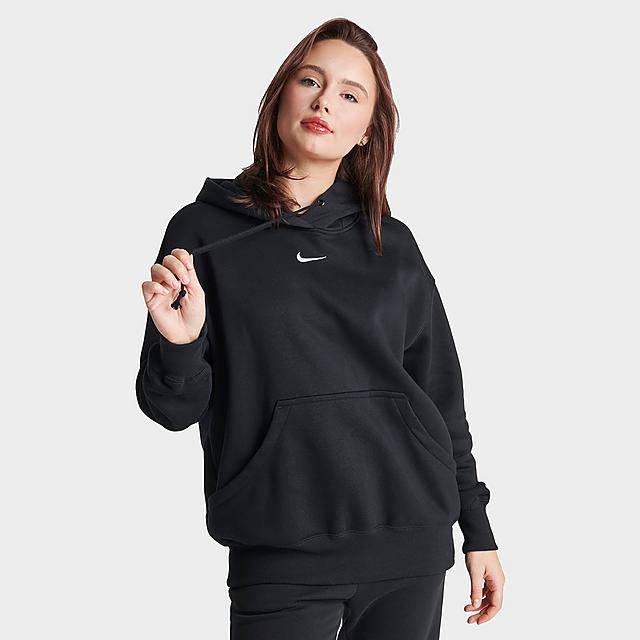 Nike Women's Sportswear Oversized Pullover Hoodie (small/black/sail)