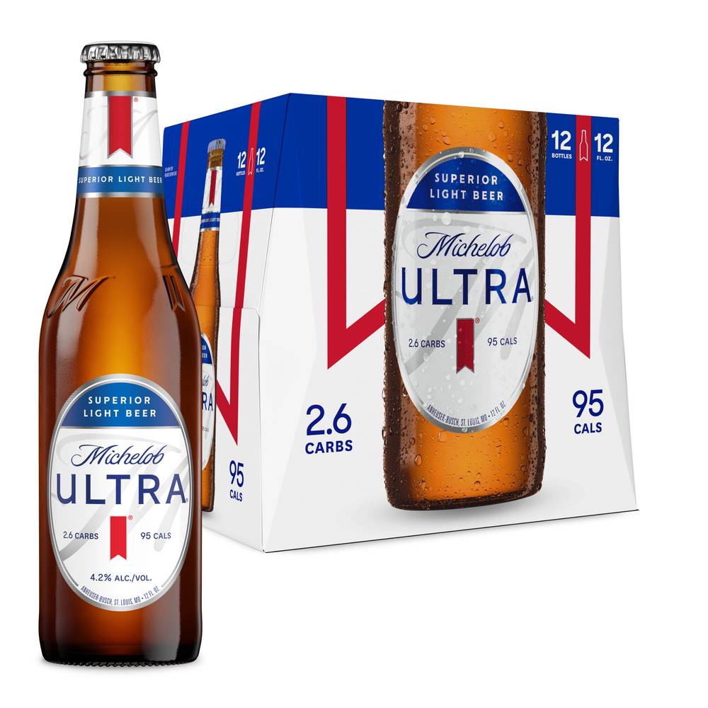 Michelob Ultra Superior Light Beer (12 ct, 12 fl oz)