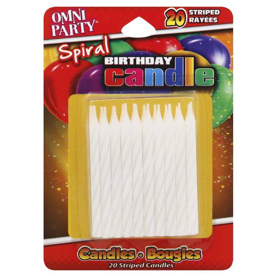 Omni Party Birthday Candle (20 candles)